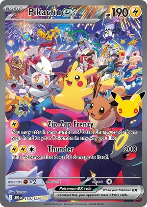 Pikachu ex 150/128, Special Illustration Rare